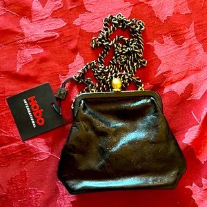 Tiny Black Hobo Crossbody Purse